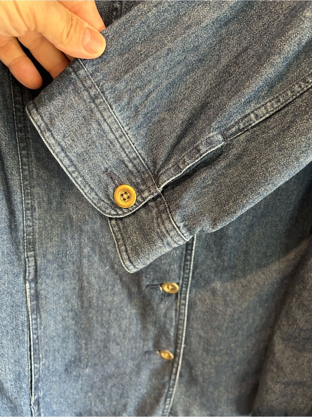 Carroll Reed Plus Denim Button-Front Jacket in Blue - Picture 5 of 12